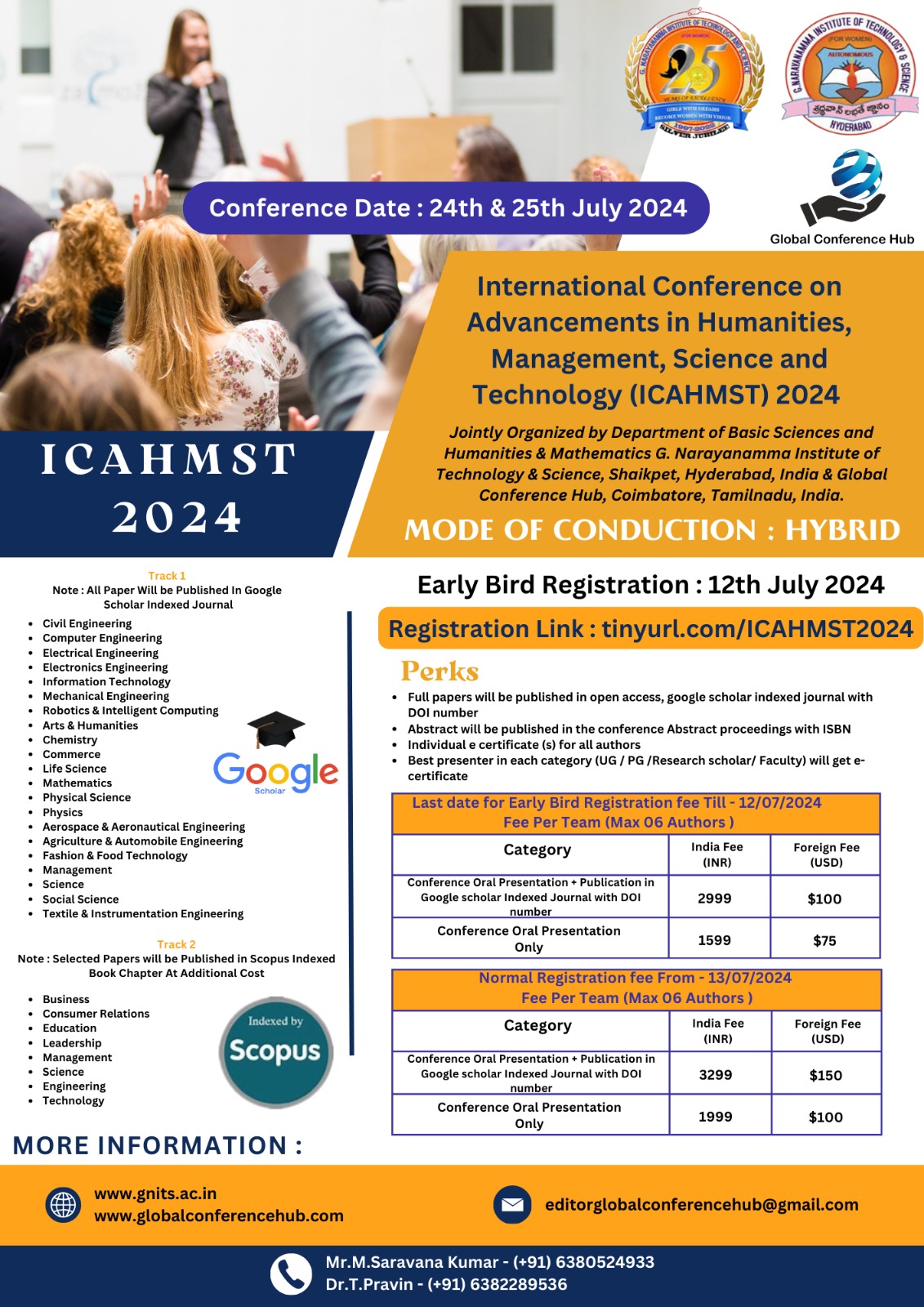 International Conference on Advancements in Humanities, Management, Science and Technology ICAHMST 2024